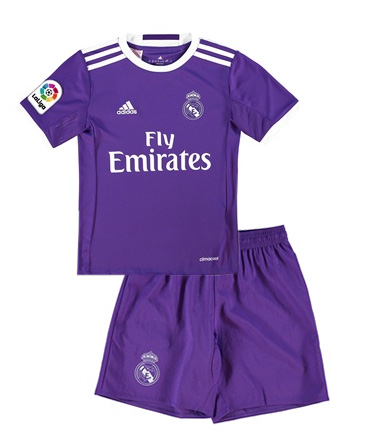 Kit Junior Real Madrid Exterieur 2016/17 - Cliquez sur l'image pour la fermer
